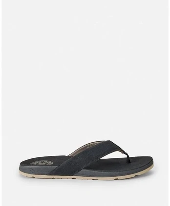 Vyriškos šlepetės per pirštą Rip Curl Pacific Rinse Bloom, juodos