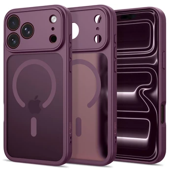 Dėklas Tech-Protect Basicmag Magsafe iPhone 17 Pro Max / 18 Pro Max matte dark cherry