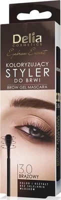 Antakių tušas Delia Cosmetics Expert Styler 3.0 Brown, 11 ml kaina