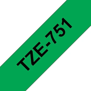 Brother LABEL 24MM Juodas N Žalias