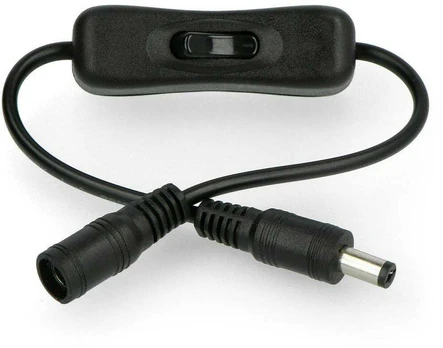 Oem DC kabelis 2.1x5.5mm su jungikliu - 35cm