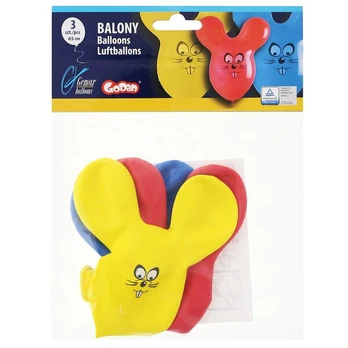 Balionai Su Pelėmis 3 vnt. 65 cm