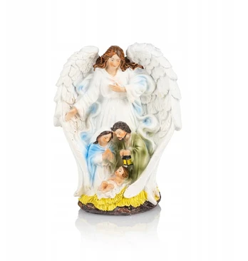 Kalėdinė prakartėlė - Šventoji Šeima - Angelas - 13 cm Js94100a