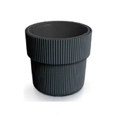 Plastikinis vazonas MILLY, antracito sp., 39,5 x 37,5 cm kaina