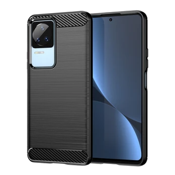 Dėklas Xiaomi Poco F4 5G Carbon Case, juodas