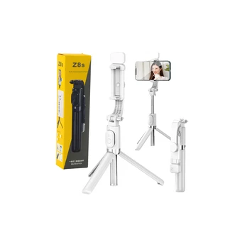 Lean Selfie Stick Tripod Phone Remote Control Bluetooth Holder ZS8 Baltas