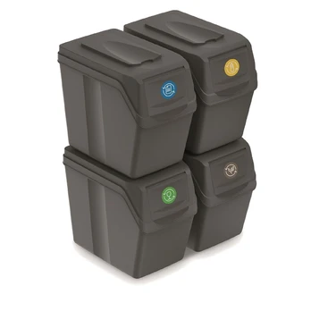 Prosperplast Šiukšliadėžių rinkinys 20l SORTIBOX 4 vnt.