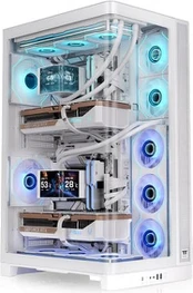 Thermaltake CAPO X Snow White (white, dual system case, panoramic glass)