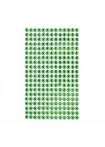Dekor.lipnūs kristalai 6mm 260vnt GREEN