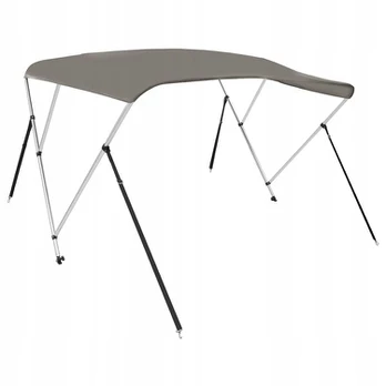 Bimini stogelis 3 lankų pilkas 184x170x133 cm