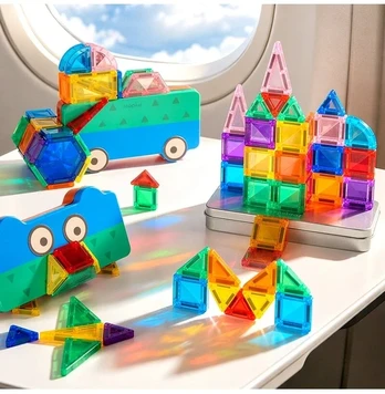 Mideer - Mini magnetinis konstruktorius metalinėje dėžutėje – geometrija