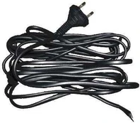 Laidas su kištuku Zamel, 5 m, 250 V, juoda
