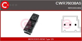 Jungiklis, lango pakėliklis CASCO CWR76038AS