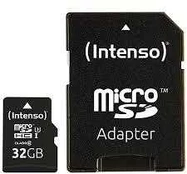 Atminties kortelė MEMORY Micro SDHC 32GB C10/W/ADAPTER 3433480 INTENSO