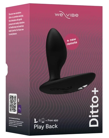 We Vibe Ditto+ Satin Black Analinis kaištis