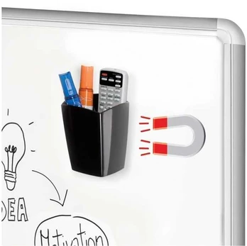 Penneholder til whiteboard Cep Gloss, magnetisk, sort