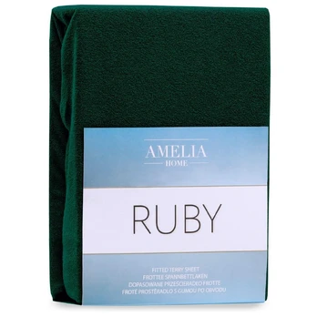 AmeliaHome FITTEDFRO/AH/RUBY/BOTTLEGREEN74/140-160x200+30