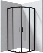 Semi-circular shower enclosure 80x80 cm kaina