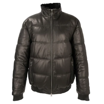 Odinė striukė vyrams, Juoda, Leather jacket