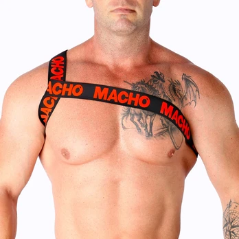 Macho Underwear MACHO - ROMAN HARNESS Raudonas L/XL
