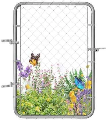 Segmentinės tvoros vartai 2-6 m x 4 m be stulpų