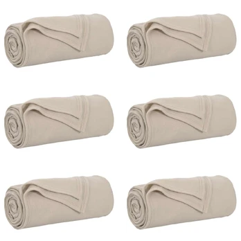 Mesti antklodės 6 pcs Smėlio 200 x 150 cm Flysas