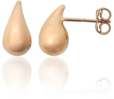 Auksiniai auskarai –pusetai - 1.05 g. - 13 mm.