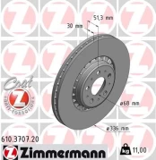 Stabdžių diskas ZIMMERMANN 610.3707.20 kaina