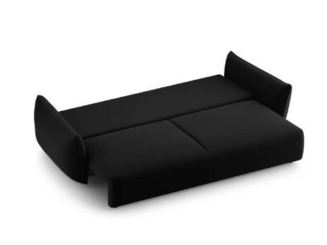 Velvet Sofa With Bed Function And Box, "Matera", 3 Seats, 240x108x86 Made in Europe
