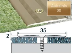 Profilis Effector A08 sujungimo | auksinis 93 cm 35x2 mm