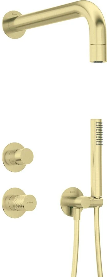 Concealed shower set with hand shower