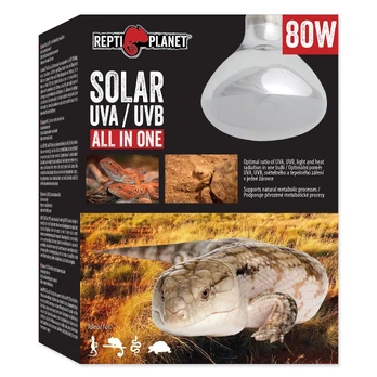 Terariumų lemputė Repti Planet Solar UVA & UVB, 80 W, 1 vnt.