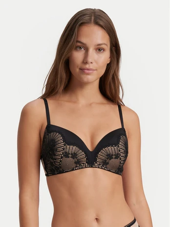 BOSS Pakelianti (push-up) liemenėlė Aurora 50566452 Juoda