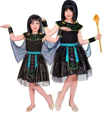 „EGIPTO KARALIENĖ“ (suknelė su apsiaustu, apyrankėmis)