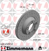 Stabdžių diskas ZIMMERMANN 460.4509.52 kaina