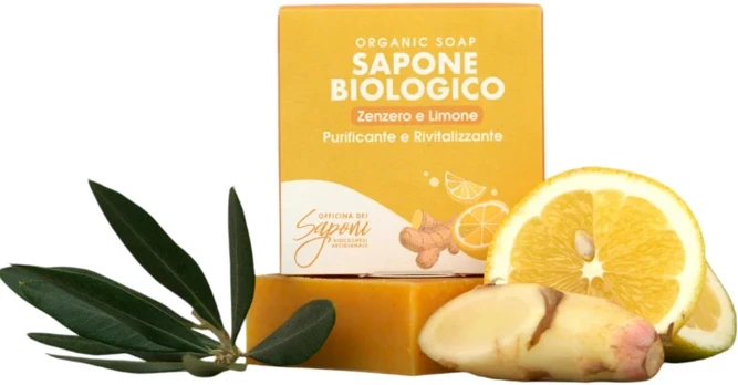 Ekologiškas muilas Imbieras ir Citrina, 100 g