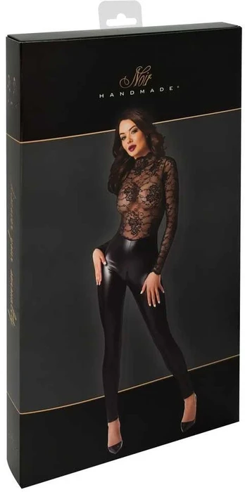 Noir Jumpsuit Lace S glaustinukė