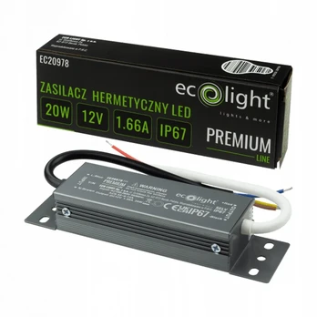Ecolight PREMIUM 20W 12V hermetiškas maitinimo šaltinis
