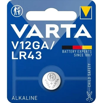 Elementas VARTA, V12GA (LR43), 1 vnt.
