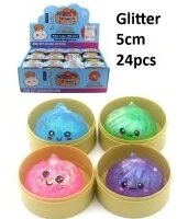 Squishy Dumpling slow rising žaislas su blizgučiais 5,5 cm