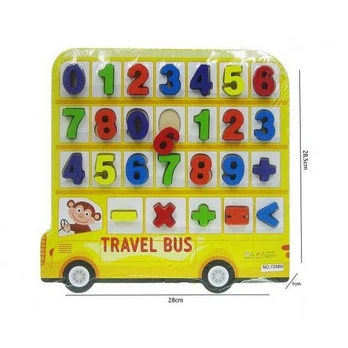 35889 MEDINĖ AUTOBUSŲ LENTA SU NUMERIAIS