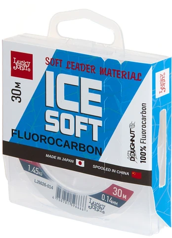 Žieminis valas Lucky John Ice Soft Fluorocarbon 30m