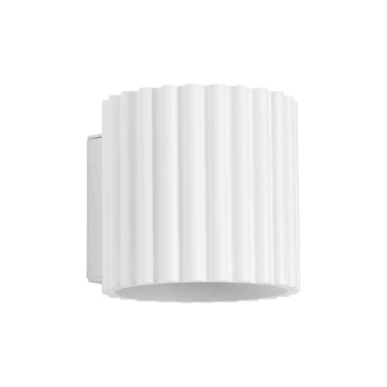 Sollux Lighting sieninis šviestuvas Aura, baltas