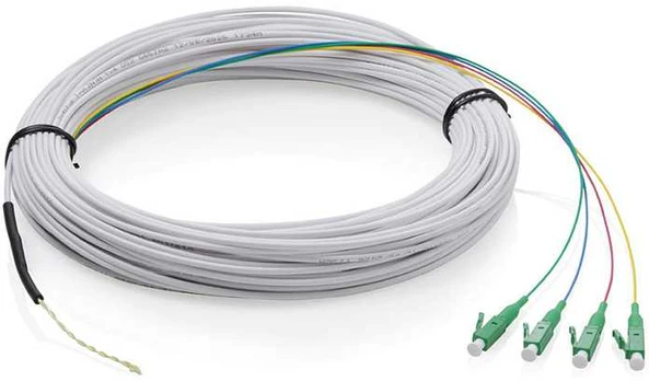 Digitus FTTH Drop Kabelis, Singlemode, 4 Fasern, 4 LC/APC, 50 m