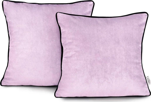 AmeliaHome CUS/AH/VELVET/Rožinis/PIPING/45X45*2