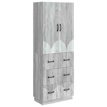 Spintelė 2 pcs Pilka Sonoma 66 x 34,5 x 87 cm Apdirbta mediena