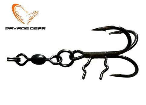 Savage Gear Spinning Stinger SGT Trišakis Kabliukas Juodas 2