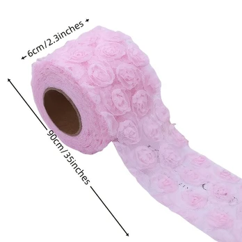 3D siuvinėta nėriniai, Raudona