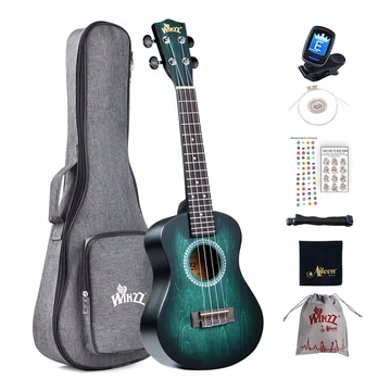 Line6 Winzz koncertinis ukulele 60 cm mėlynai žalias