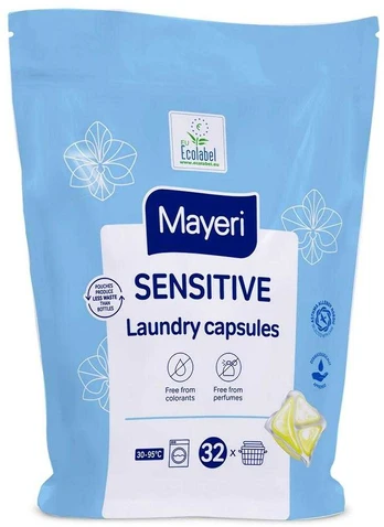 Skalbimo kapsulės Mayeri 32vnt. Sensitive